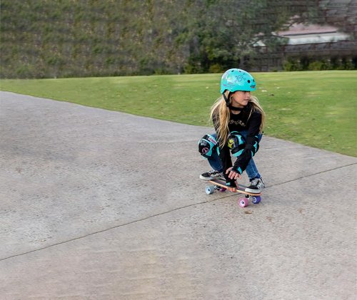 Wipeout Dry Erase Kids Helmet for Bike, Skate, and Scooter, Teal Blue, Ages 8+