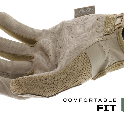 Mechanix Wear: Tactical Specialty 0.5mm High-Dexterity Work Gloves with Secure Fit and Precision Feel, Tactical Gloves for Airsoft, Paintball, Utility Use, Gloves for Men (Brown, Large)