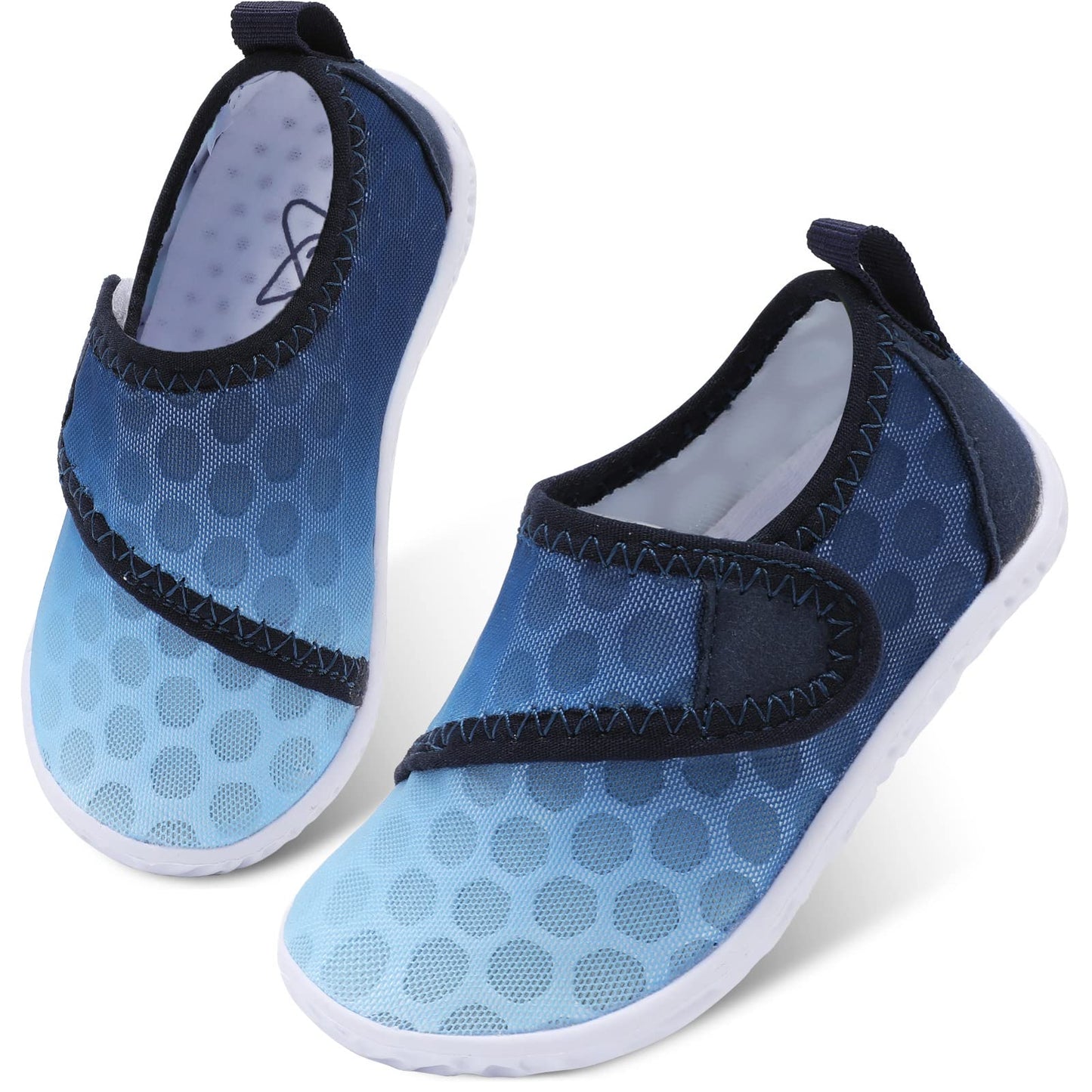 LeIsfIt Boys Girls Water Shoes Kids Aqua Socks Toddler Quick-Dry Swimming Shoes Non-Slip Summer Shoe for Beach Pool Surf, Gradient Blue, 10 Toddler