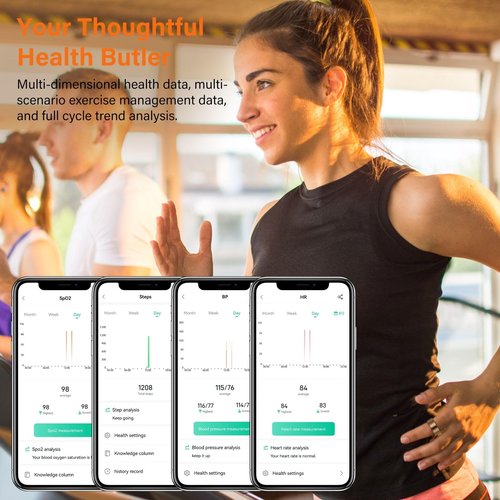 GYSOA Health Tracker Fitness Sleep Monitor for Women (Rose 9#)