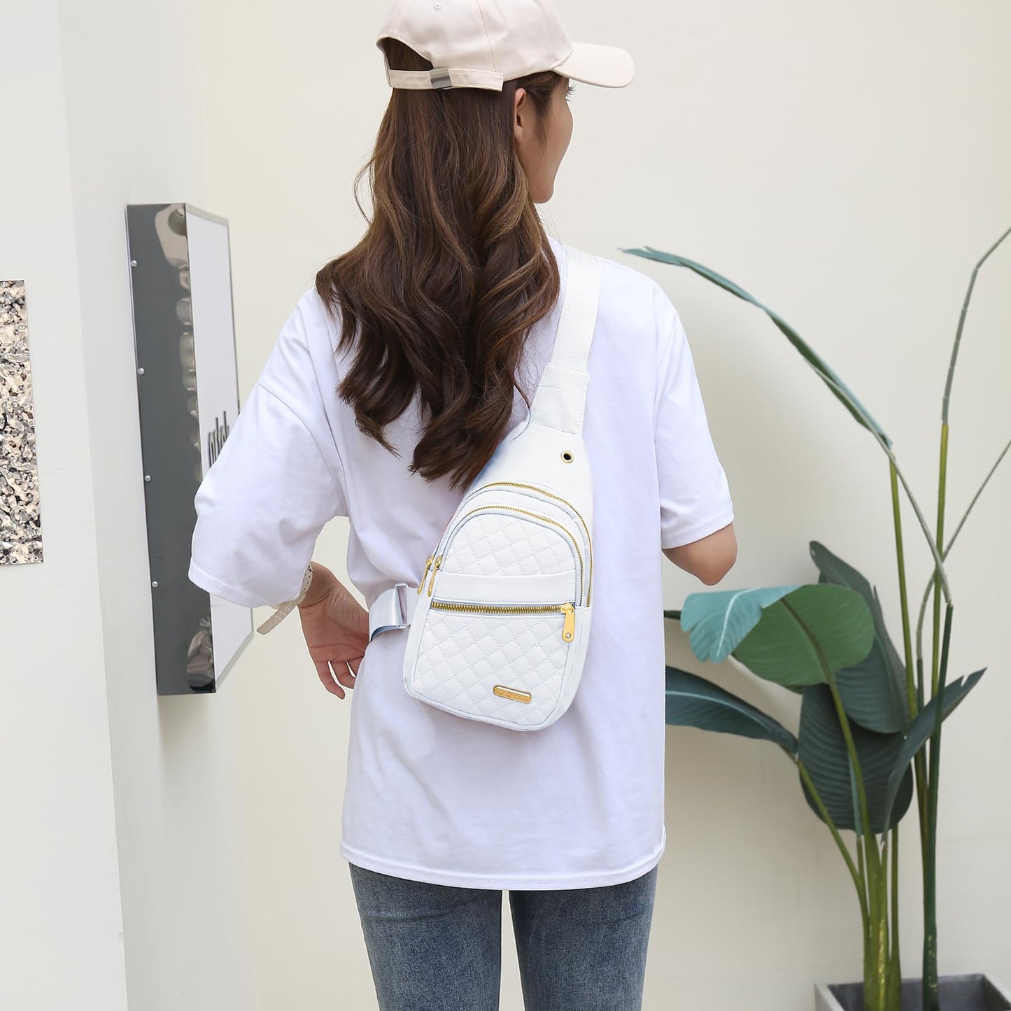 Aisijimo Small Sling Bag For Women Men Casual Crossbody Sling Backpack