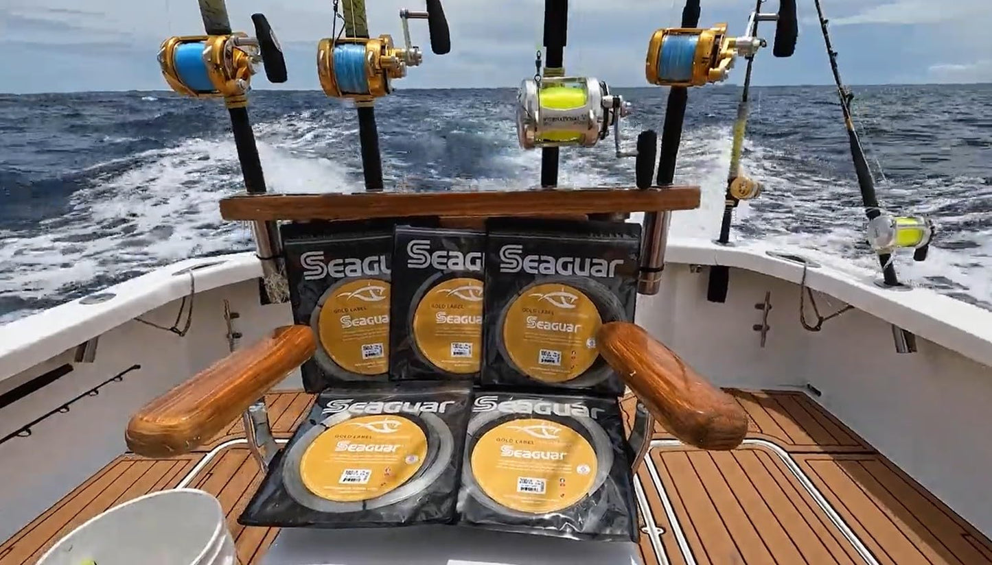 Seaguar Gold Label Big Game 100% Fluorocarbon Fishing Line Leader (Coil), 180lbs, 25 Yards - Break Strength/Length, Clear - 180GL25