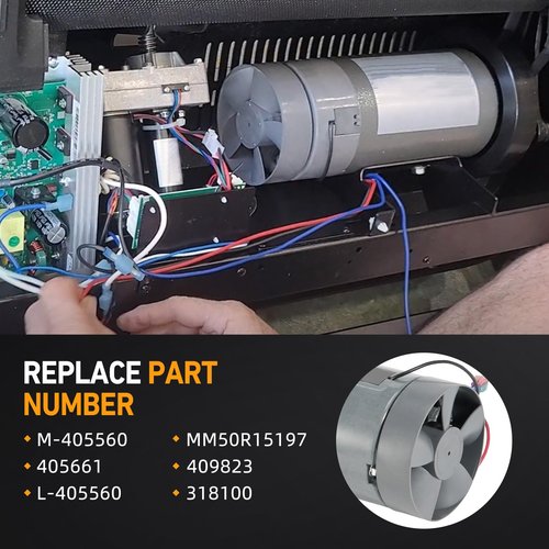 Kozlira Treadmill DC Drive Motor with Flywheel, 3.0 HP 130 VDC 2238 Watts, M-405560 Fit for NordicTrack C 990/C 900 I/C 950I/C 910I/NT C 950I, for ProForm Performance 800I/THINELINE PRODESK/Power 795