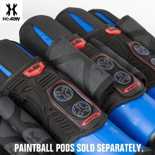 HK Army Magtek Paintball Harness Pod Pack 4+3 - Black/Red
