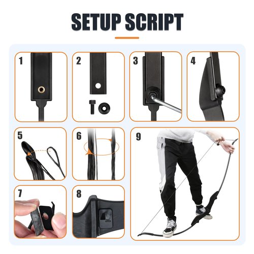 NorthSpoor Recurve Bow and Arrow Set，Detachable Archery Adult Bow Left and Right Hands 40lbs Suitable for Outdoor Practice
