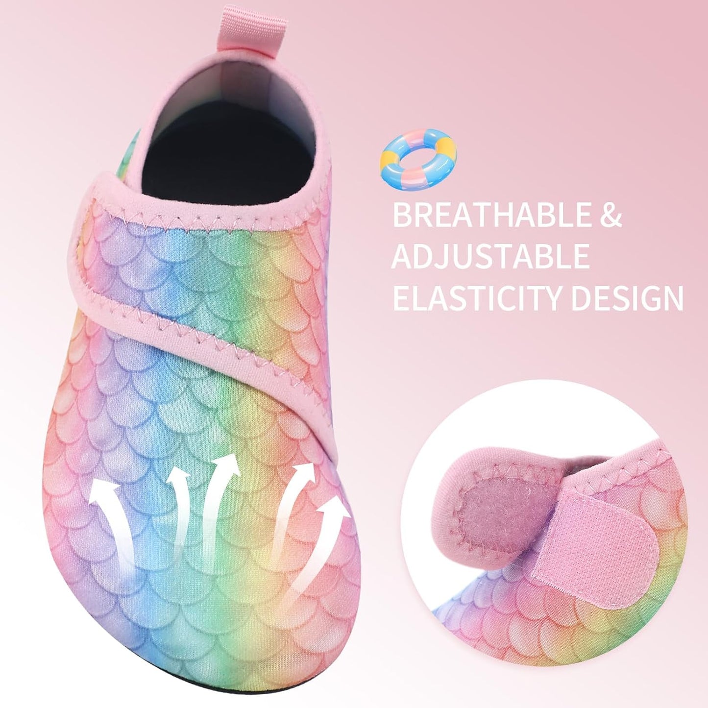 Kids Boys Girls Toddler Water Shoes,Beach Swim Non Slip Quick Dry,Barefoot Sports Aqua Socks Fast Dry for Sports Outdoor