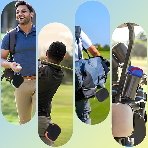 Lebakort Storage Case Compatible with Bushnell Golf Phantom 3 2 Slope/Izzo Swami KISS 2.0 Handheld Golf GPS Ragnefinder (Black Case)