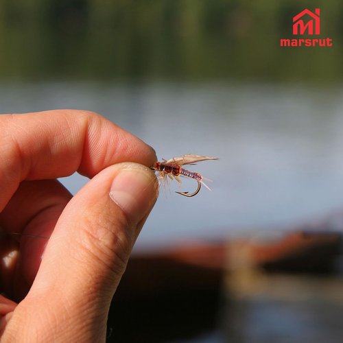 30pcs Stonefly Lures for Fly Fishing Baits, Synthetic Fly Tying Materials, Plastic Body Soft Artificial Flies Combo Set for Fishing, Including Hooks and Stickers