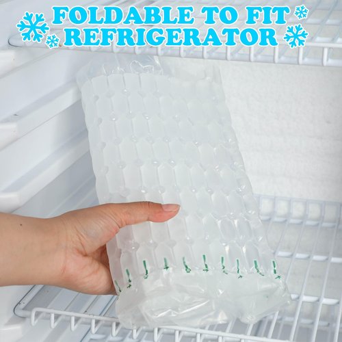 Reallnaive 2 Pack Reusable Freezable Ice Mat Sheets for Coolers Flexible Ice Packs for Food Trays, Cheese Boards, Deli Meats, Veggie Plates, Sushi, Party Platters