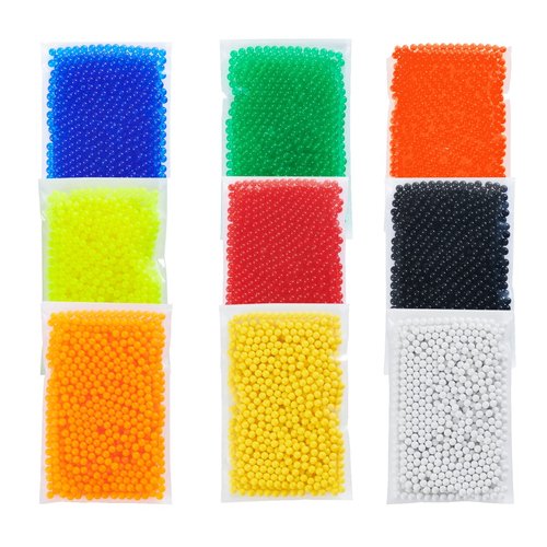UKARMS 1000 Count 0.12g 6mm Airsoft BBS Bag Airsoft Pellets for Spring Airsoft Gun-Color Vary