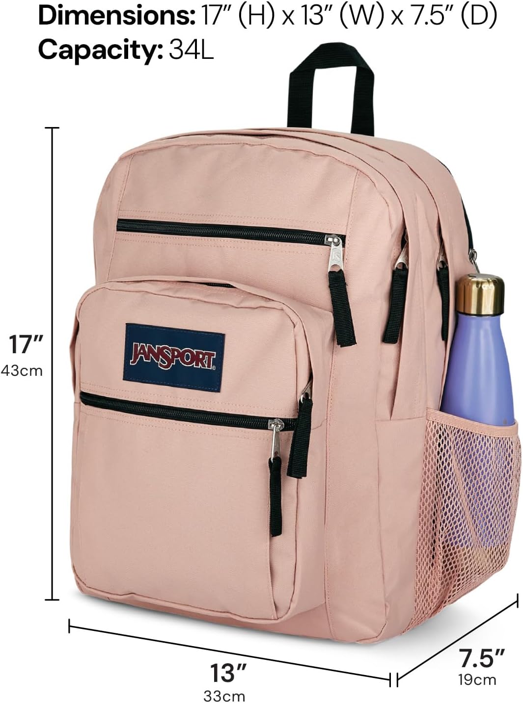 JanSport Laptop Backpack - Computer Bag with 2 Compartments, Ergonomic Shoulder Straps, 15” Laptop Sleeve, Haul Handle - Faded Sage