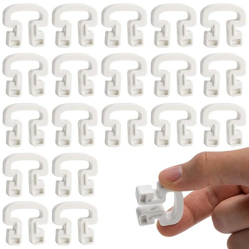 RunNico 50Pcs Soccer Net Clips, Goal Net Clips, Plastic Football Net Clip for Soccer Training and Gaming Attachment