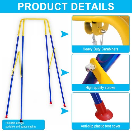 TALECO Gear Toddler Swing, 3-in-1 Swing Sets for Backyard, Baby Swing Outdoor/Indoor, Toddler Swing Set Suitable for Children 6 Months and Older