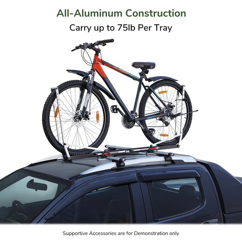 RYFA Rapid Roof Rack for Bike/Cycle | for Van, Camper, Passenger Vehicle & RV/Travel Trailer | Fits 16"- 29" Wheels | Payload: 34kg/75lb