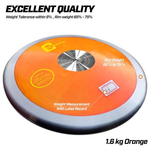 AKABIKE 2pcs Throwing Discus - Official Track and Field High Spin, Low Spin Discus for High School and College Throwers - Outdoor Practice and Competition Discus (1.0KG / 1.6KG / 2.0KG)