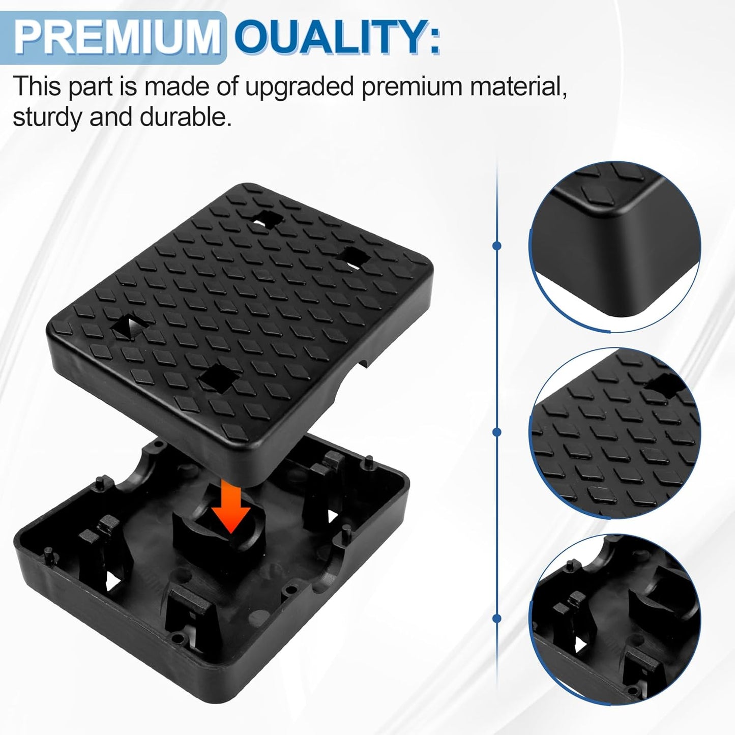 2 Pcs Pedal Boat Crankshaft Replacement Universal Pedal 3/4" Shaft Compatible with Sundolphin, Water Wheeler, Sea Hawk, Aqua Toy Calypso, ASL, Paddle Wheler Sundolphin