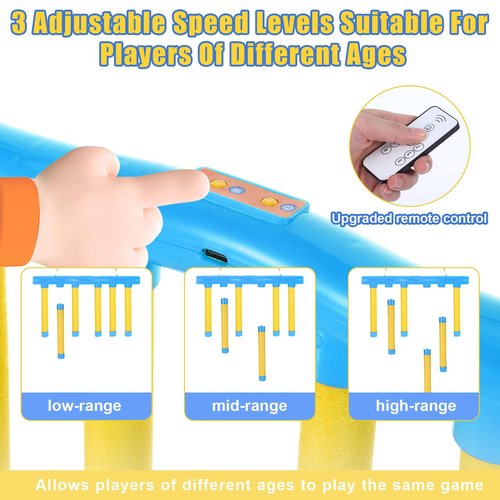 Fanmayhe Reflex Challenge Game, Hand Eye Coordination Training Toys, 2025 Upgrade 3 Adjustable Speed with Remote Control Catching Sticks Game, Falling Sticks Catching Challenge for Adults