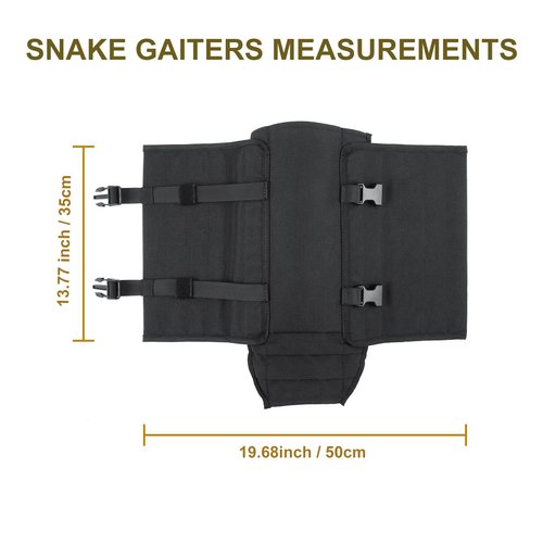 skiguard Snake Guard Snake Gaiters, Waterproof Snake Chaps for Lower Legs, Snake Bite Proof Guardz Gaiters, Snake Guardz Fit for Men & Women, Adjustable Size for Hunting Hiking and Farm