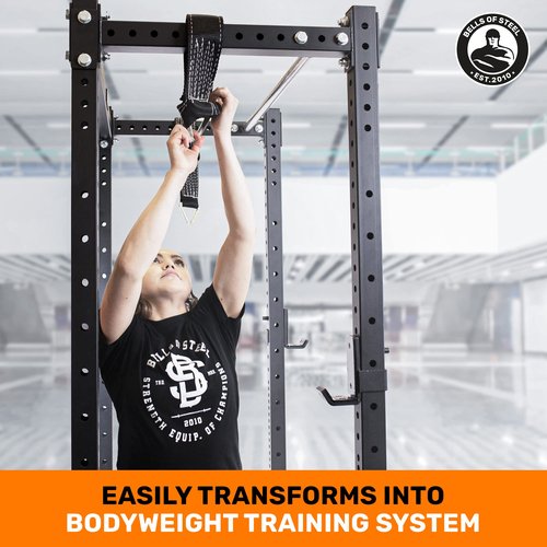 Bells of Steel Utility Suspension Straps for Exercise - Commercial and Home Suspension Training Kit - Nylon Suspension Straps for Bodyweight Workout - 700 lb Capacity Suspension Trainer