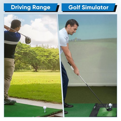 Aliennana Adjustable Golf Tees - Unbreakable Rubber Golf Tees for Driving Range & Simulator - Essential Golf Accessories for Men Indoor & Outdoor Practice, Durability and Stability Golf Tees