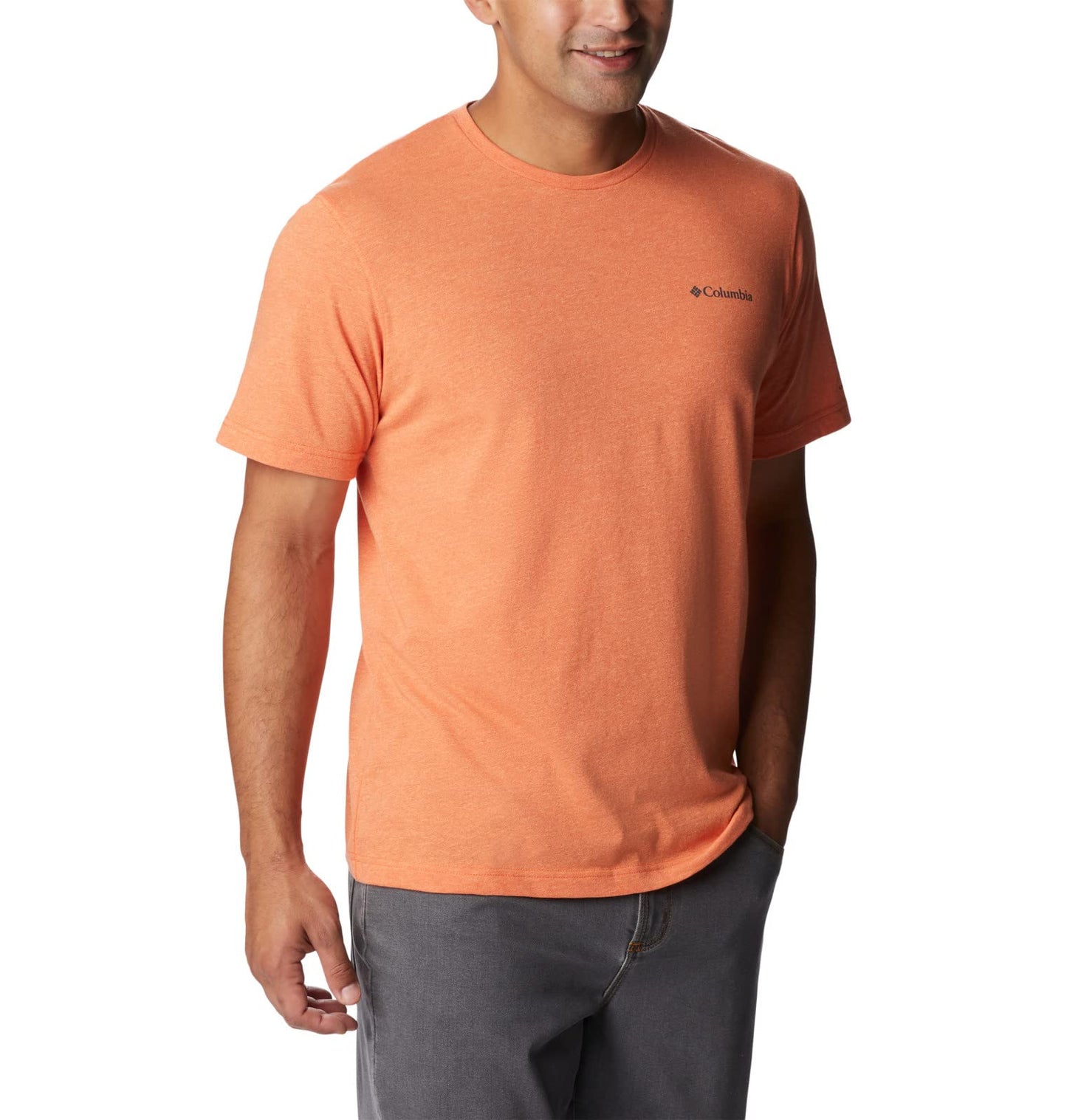 Columbia Men's Thistletown Hills Short Sleeve, Desert Orange Double Dye, 2X Big