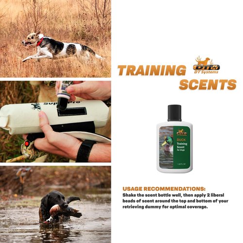 DT Systems Super Pro Series Training Scents, Natural Real Concentrated Hunting Retriever Dog Field Game Trailing Scent Training Aid for Puppies, Adult & Senior Dogs, 1.25 oz