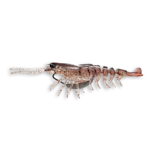 Savage Gear Manic Shrimp Weedless V2 Soft Plastic Fishing Bait, 3in, New Penny, Realistic Contours, Colors and Movement, Durable Construction, Weighted Ultra-Sharp Jig Hook