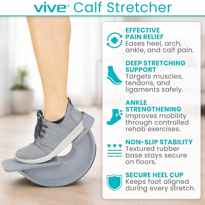 Vive Foot Rocker Calf Stretcher for Achilles Tendinitis and Heel Pain