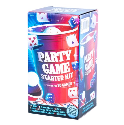 Goliath Endless Games Party Game Starter Kit ??30 Fun Drinking Games & Supplies for Adults | 2+ Players | Includes Cups, Dice, and Cards | Ages 21+