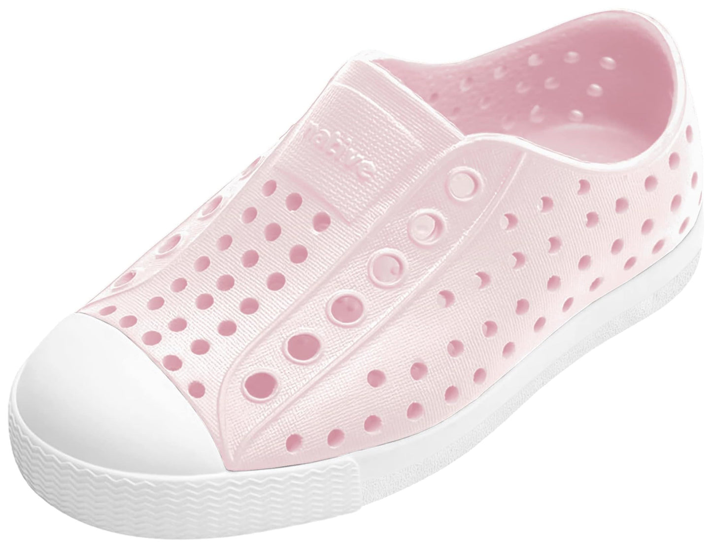Native Shoes Unisex-Kids Jefferson Sneakers, Milk Pink/Shell White, 6 Toddler