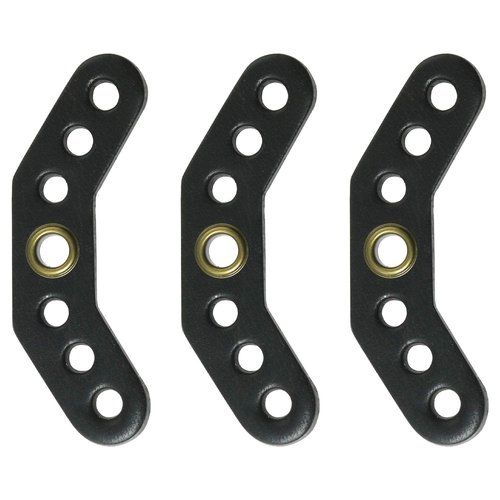 WHYHKJ 3pcs Black Leather Bow Yoke with Metal Grommet Bow Sling Strap Leather Yoke Bracket Mount for Compound Bow Wrist Sling