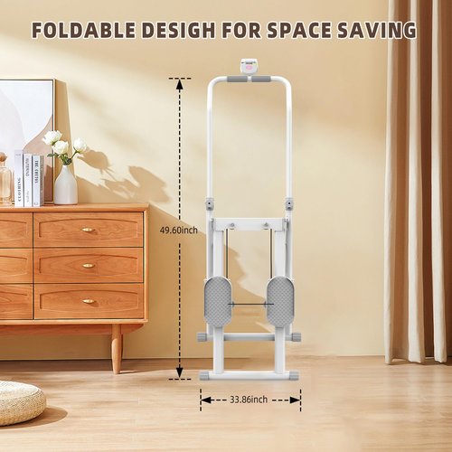 Stair Stepper for Home Gym, Foldable Version Vertical Climber Machine for Full-Body Workout, Full-Body Cardio Workout Equipment with Adjustable Handlebar & Pedals 300LBS Capacity
