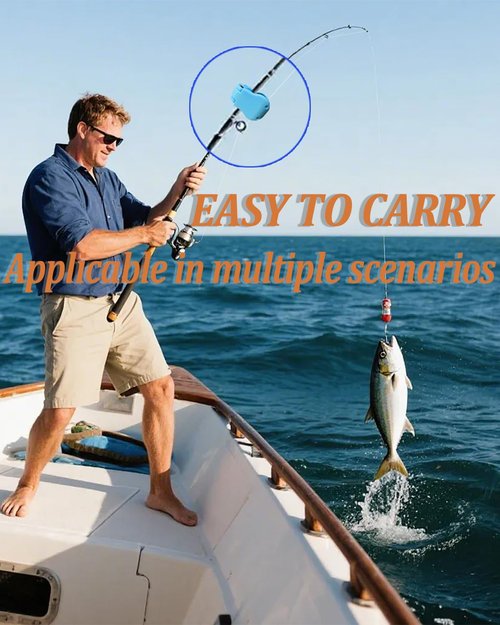 Lilybady-Top Multifunctional Rod Holder, Lilybaby Multifunctional Fishing Rod Holder, Portable Beach Fishing Pole Holders, Takedown Shore Fish Rods Fixed Ball (Blue,4Pairs)