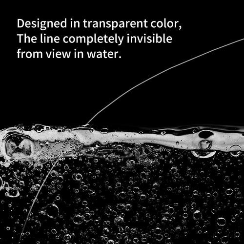 AnglerDream 0.15mm Elastic Fishing Thread, 656FT Clear Invisible Stretchy Bait Line, Dual-End Spool, Secures Bait on Hook, Sea Fishing Tying Material (2)