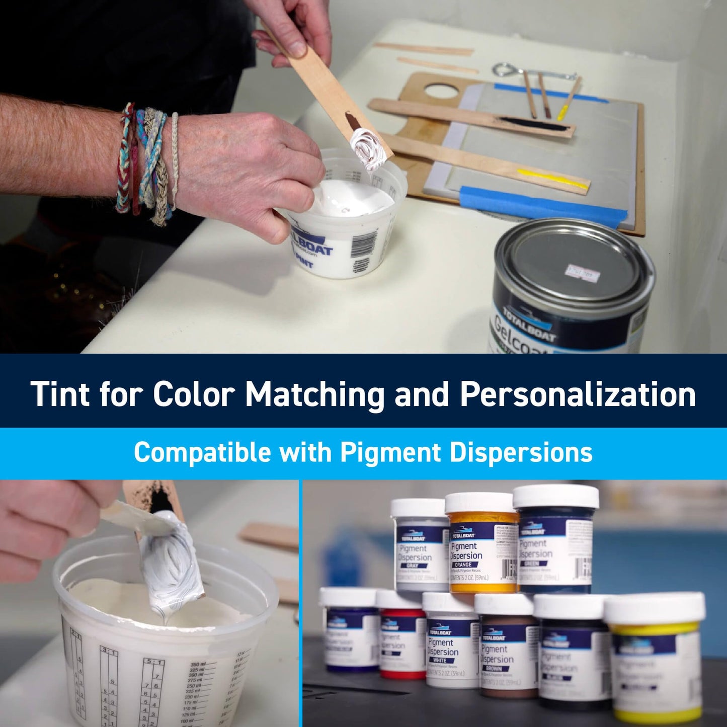 TotalBoat Marine Gelcoat for Boat Building, Repair and Composite Coatings (Neutral, Quart No Wax)