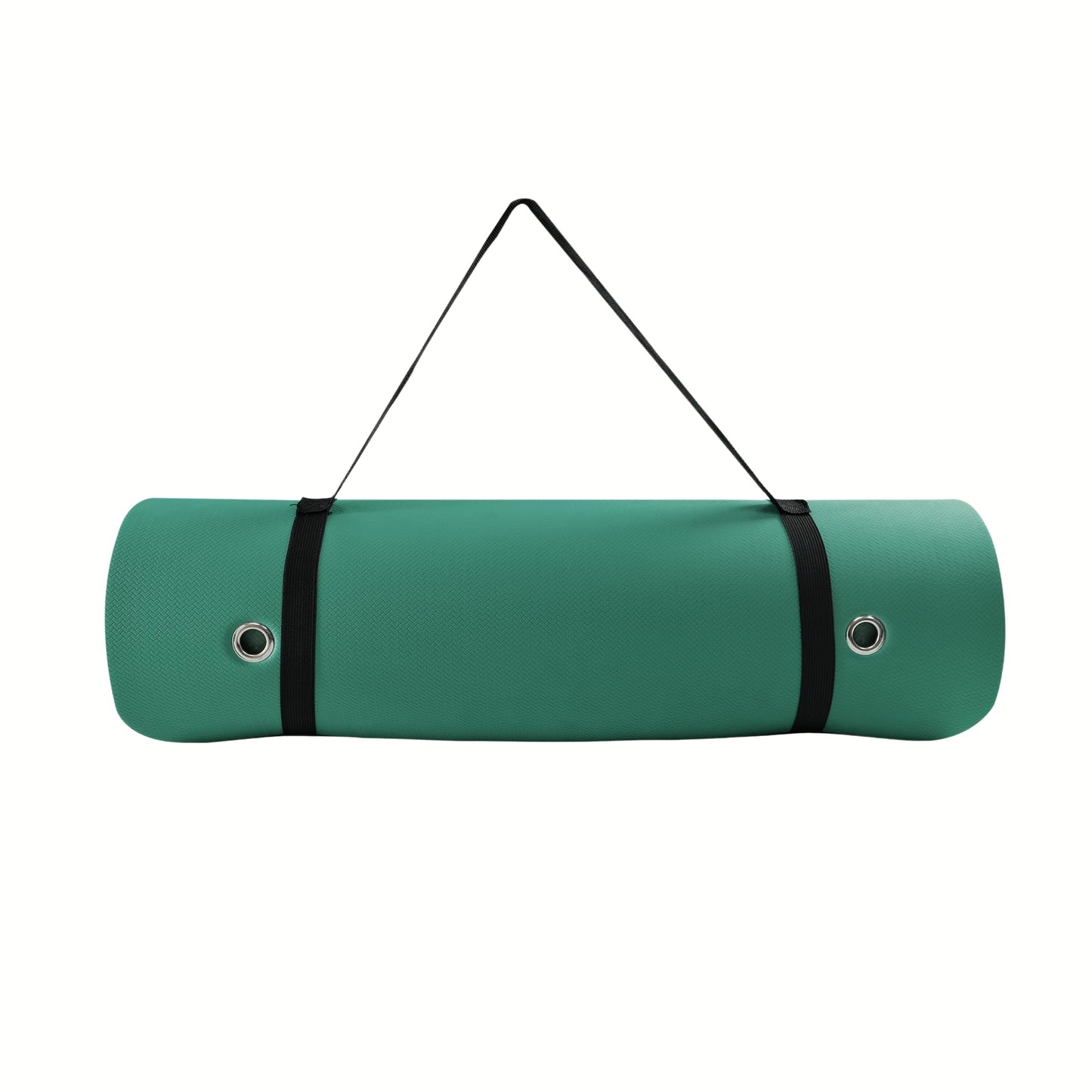 TONE Fitness Hanging Yoga Mat, Pilates Mat, Exercise Mat for Home Workouts with Carry Strap | V Pattern | Teal