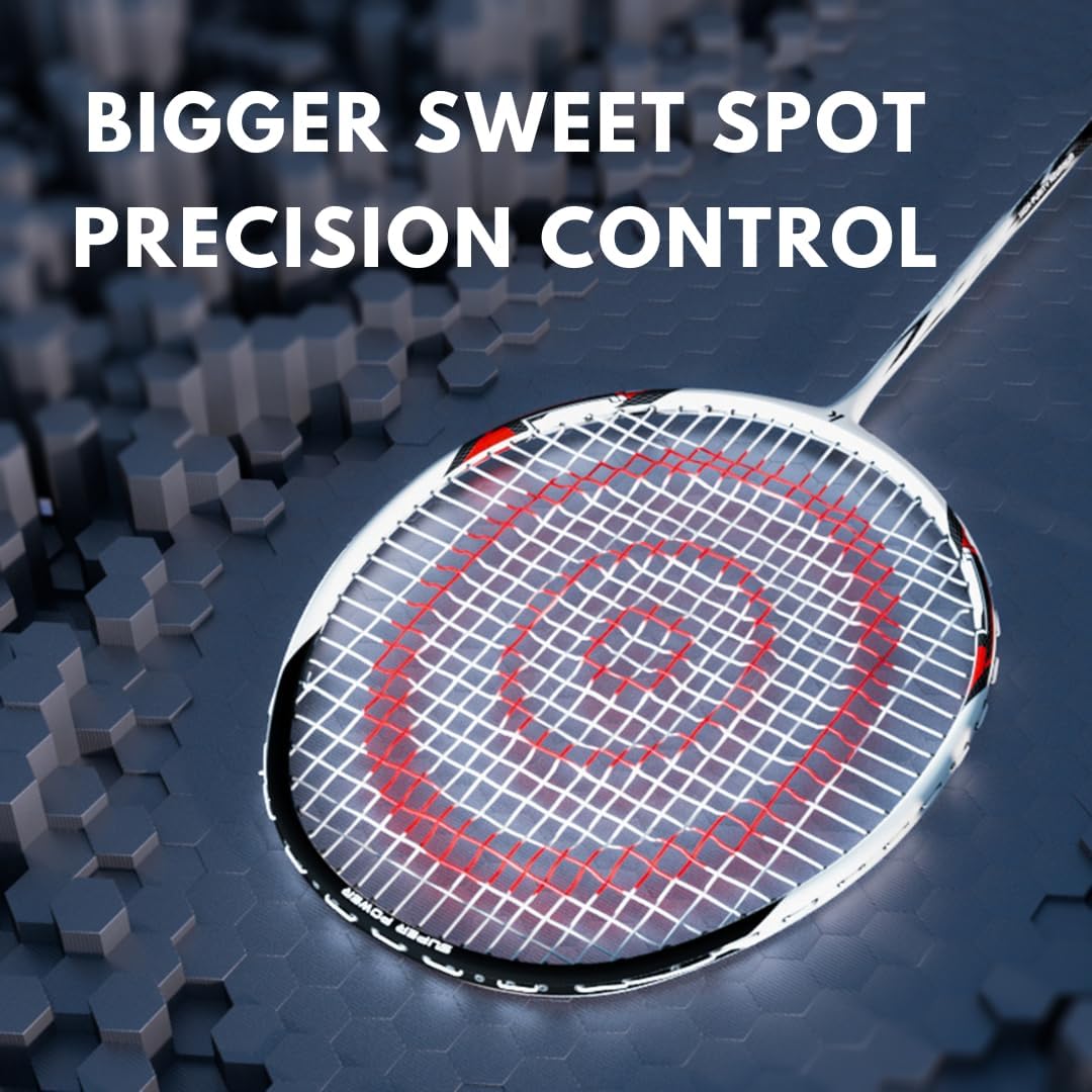 Kawasaki Badminton Set Professional Graphite Badminton Racket Lightweight & high Performance for Sports, Training and Entertainment Including 3 Badminton shuttlecocks & 2 overgrips & Carrying Bag