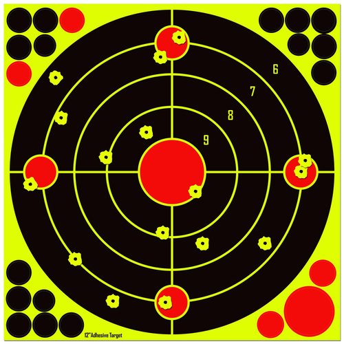 LikeLety 25 Pack 12x12 Inch Splatter Adhesive Targets Stickers for Outdoor Indoor Shooting Practice