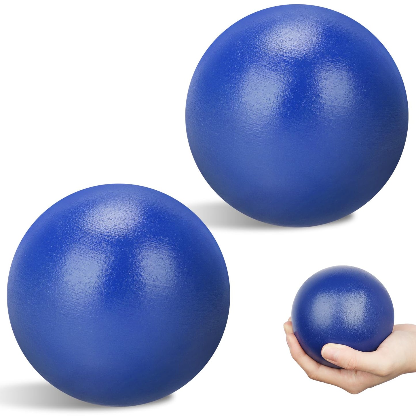 Zealor 2 Pack Iron Shot Put 8 lbs Outdoor Shot Put Ball Blue Shotput 8lbs Track and Field Equipment Competition for Spring High School Practice