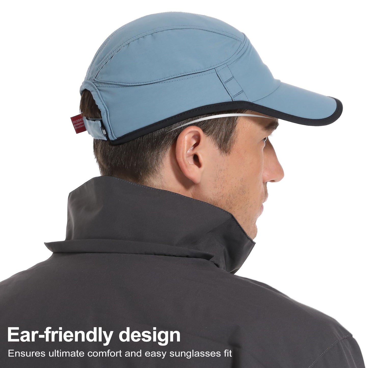 GADIEMKENSD Quick Dry Baseball Cap with Breathable Mesh Ventilation, UPF50+ Sun Protection Running Cap for Men, Cooling Dri Fit Hat, Foldable Sports Hat for Hiking Gym Travel Golf Sky Blue