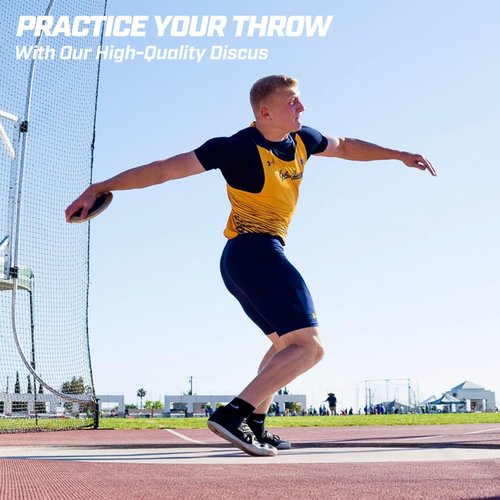 AKABIKE 2pcs Throwing Discus - Official Track and Field High Spin, Low Spin Discus for High School and College Throwers - Outdoor Practice and Competition Discus (1.0KG / 1.6KG / 2.0KG)