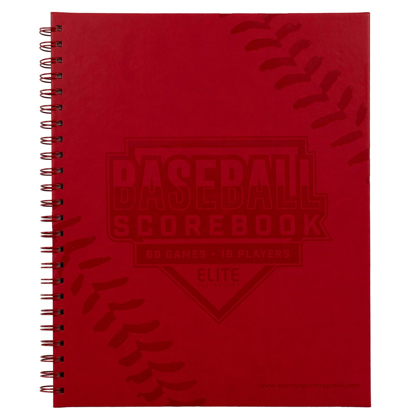Murray Sporting Goods Elite Clipboards Premium Baseball/Softball Scorebook - 60 Games | Stats Score Keeper Book for Adult & Youth Baseball/Softball