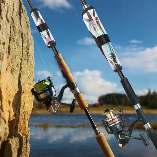 NVAAV 6 Pack Fishing Lure Covers, Bait Gloves Lure Wrap Fishing Bait Hook Cover Lure Shield Guard to Keep Fishermen Fishing Safe for Fishing Rod (6 Inch)