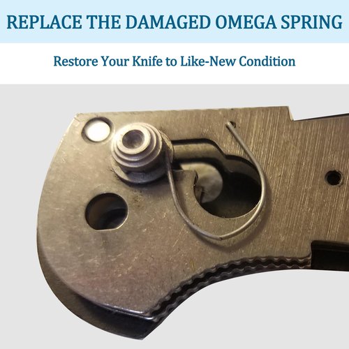 4-Packs Omega Springs Replacement for Benchmade Axis Lock Knives – Compatible with 940 535 555 556 557 707 533, Griptillian, Mini, Adamas, 810 550 551 552 710 730, Stainless Steel 304, 2 Sizes Included