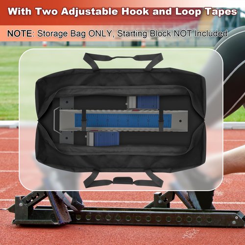 Easecos 39" Starting Block Carry Bag Heavy Duty Starting Block Storage Organizer Bag for Track and Field, Large Portable Duffel Tote with Comfortable Handle for Sports Equipment Travel Camping