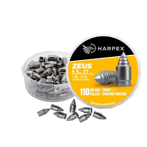 Zeus Airgun Pellets .22 Caliber 21.9gr(1.42g) Pointed - 220ct