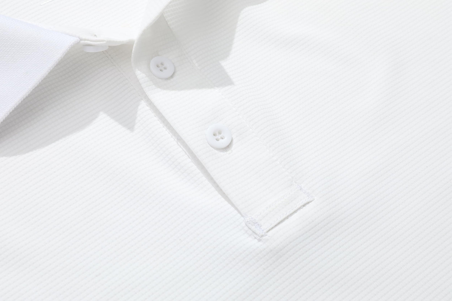 KAOKLRNI Men's Breathable Active Polo Shirts for Golf Quickly-Dry Performance Casual Wear Short Sleeve Tee White