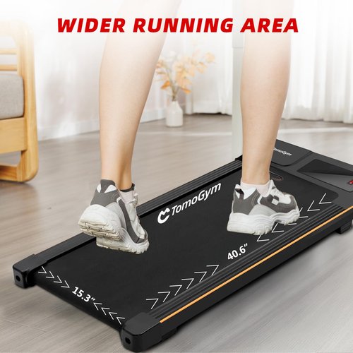 Walking Pad, 2-in-1 Treadmill for Home & Office, Portable Under Desk Treadmill Walking Jogging Machine with Remote Control, Black