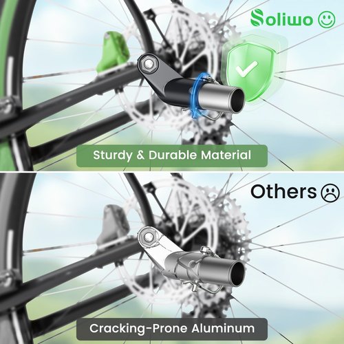 Bike Trailer Hitch, Soliwo Bicycle Trailer Hitch Coupler for Schwinn, Instep Bikes Trailer Connector, Bicycle Trailer Adapter Attachment for Kids, Pet Bicyle, Cargo Bike-Trailer