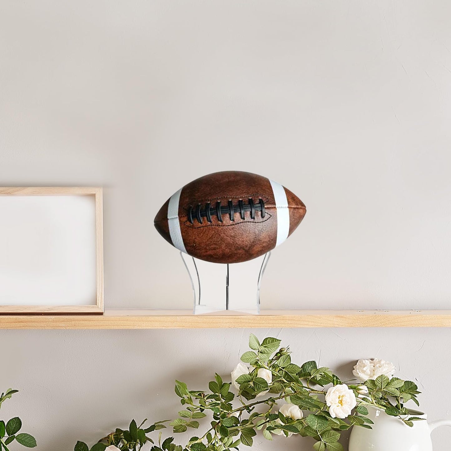 12 Pack Acrylic Ball Display Stand, Basketball Holder Stand, Soccer Ball Holder Display, for Sports Memorabilia